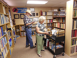 Visitors to the Library