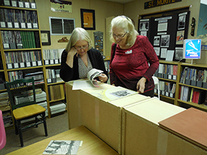 Visitors to the Library